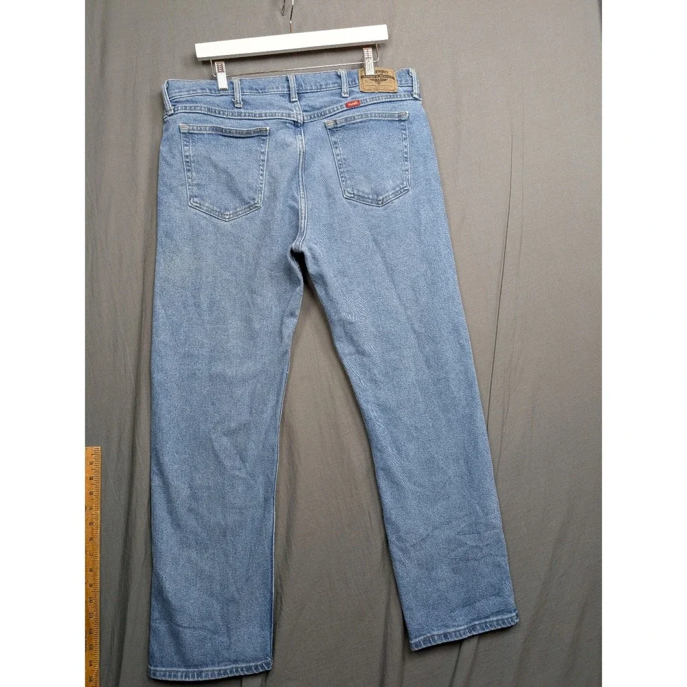 Wrangler Jeans Mens 38x‎ 30 Blue Straight Cowboy Western Rodeo